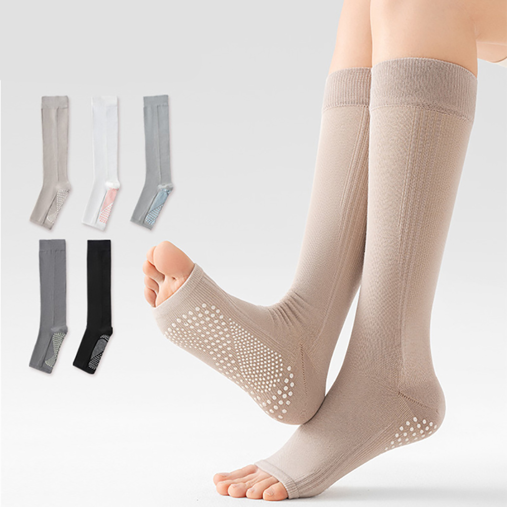 جوارب يوغا احترافية مفتوحة الأ - مراجعة Compression Sleeve Calf وسعره