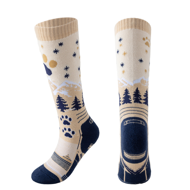 جوارب تزلج للأطفال، جوارب قطني - مراجعة Thermal Sock Winter وسعره