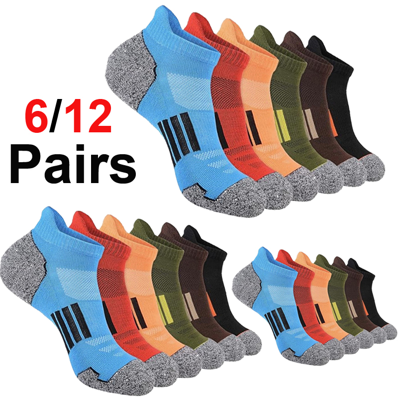 6/12 أزواج من الجوارب الرجالية - مراجعة Ankle Sock Low Cut وسعره
