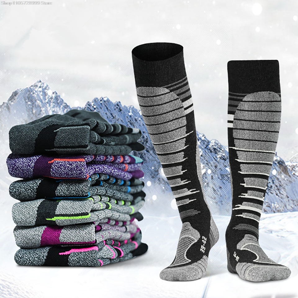 زوج واحد من جوارب التزلج الطوي - مراجعة Thermal Sock Winter وسعره