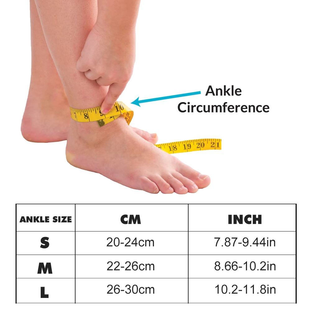 زوج واحد من أكمام دعم الكاحل ا - مراجعة Ankle Brace Sock وسعره