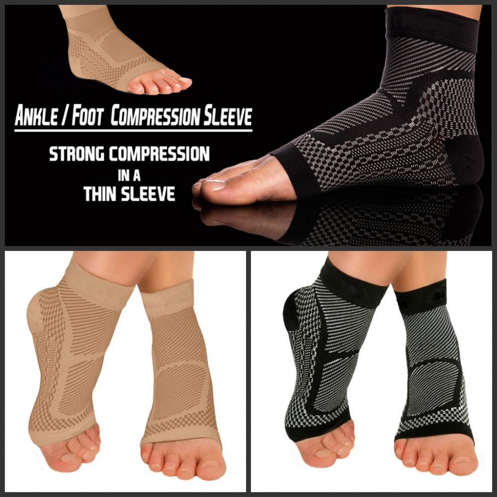 جلبة ضغط رياضية للكاحل ، جورب  - مراجعة Ankle Brace Sock وسعره